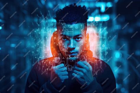 Premium AI Image | The Ethical Dilemma of AI in a Dystopian World