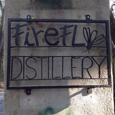 There Is A Sign That Says Firefly Distillery
