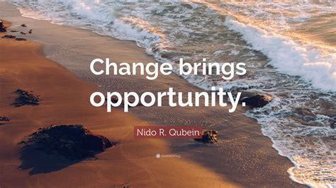 Nido R Qubein Quote Change Brings Opportunity 18 Wallpapers