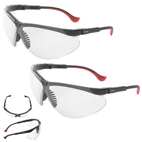 2 Pair Safety Glasses Clear Anti Fog Lens Work Eyewear Eye Protection Ansi Z871