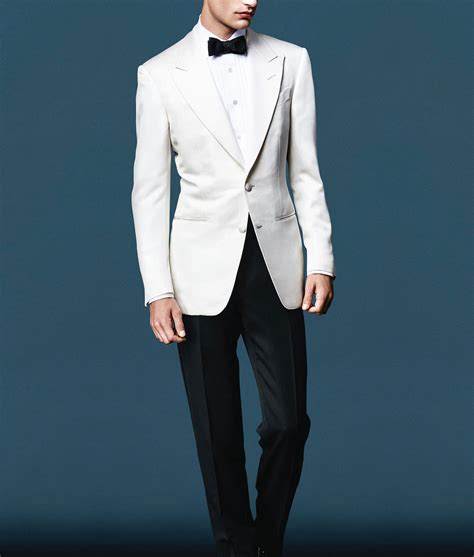 James Bond Spectre Tuxedo Daniel Craig White Ivory Dinner Suit