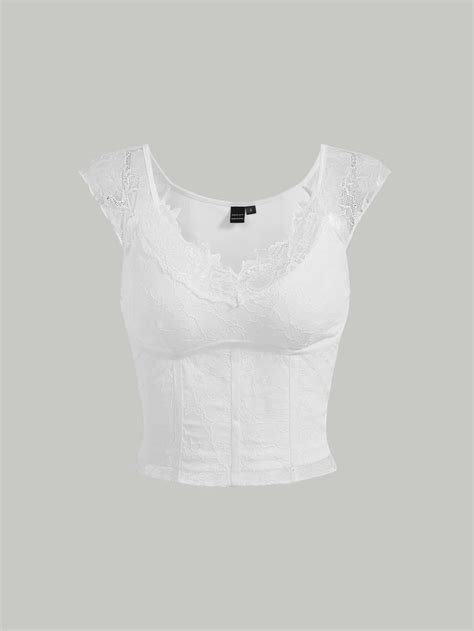 Tight Lace Top White Lace Top Lace Tops Aesthetic Fashion Aesthetic Clothes New Outfits