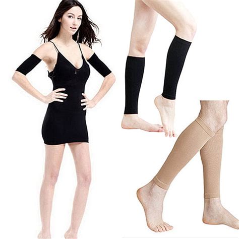 Womens Slimming Leg Shaper Cellulite Calf Sleeve Brace Support Compression Socks Walmart Canada