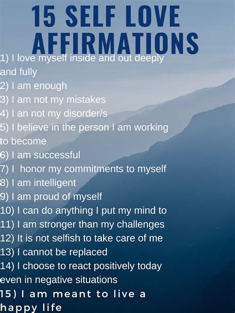 15 Self Love Affirmations Self Love Affirmations Love Affirmations