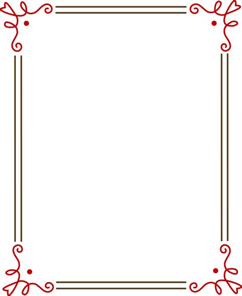 Fancy Red And Brown Frame Free Clip Art