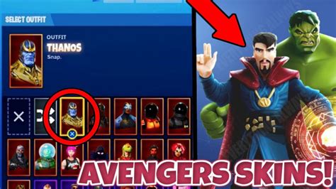 New Fortnite Leaked Avengers Skins New Fortnite Avengers Endgame Thor
