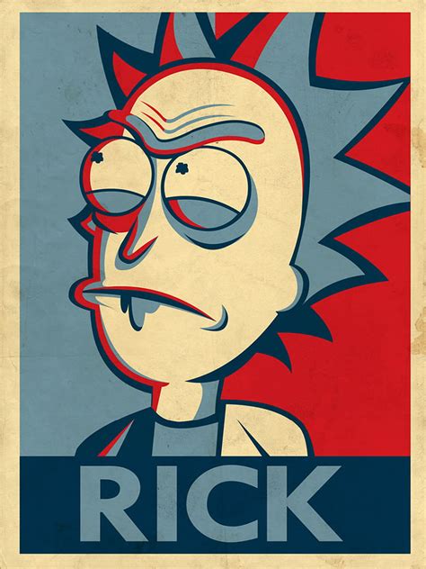 Rick And Morty Rick Poster Rick And Morty Rick Sanchez Cartoon Hd