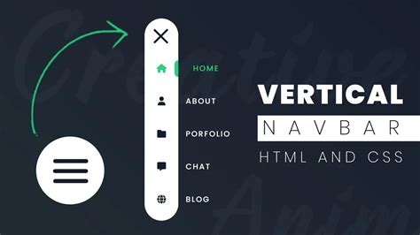 How To Create A Creative Vertical Navbar In Html And Css