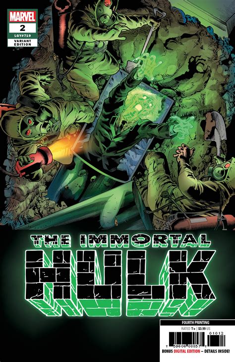 The Immortal Hulk 2 Bennett 4th Printing Fresh Comics