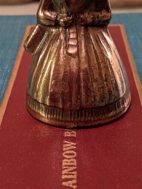 2 75 Tall Vintage Brass Southern Belle Bell Bell Lady Etsy