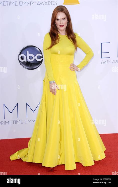 Julianne Moore Arrives At The 64th Annual Primetime Emmy Awards At Nokia Theatre L A Live In