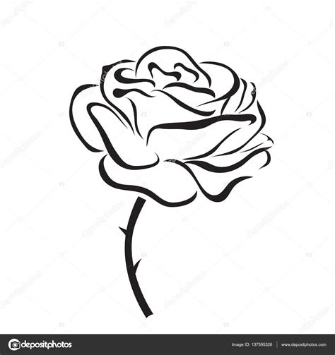 Rose Vector Icon Stock Vector By ©colorvalley 137595326