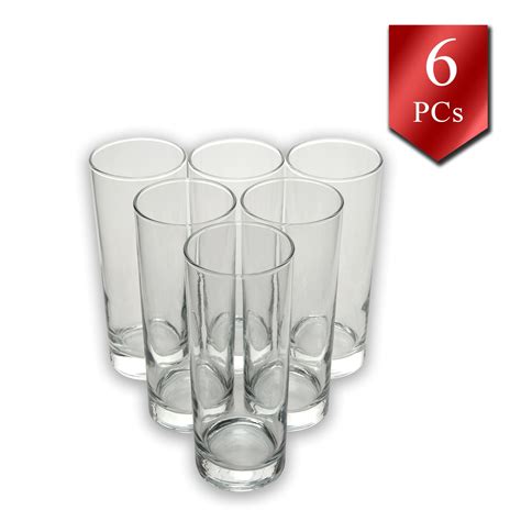 Lav Drinking Glass Set Of 6 122 Oz 360 Cc Glasses Tumbler Durable