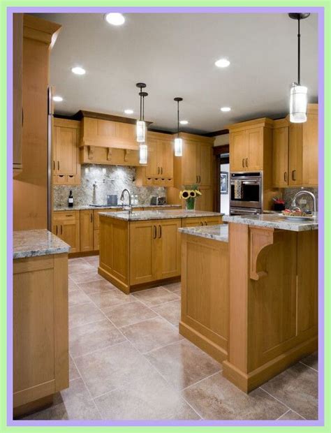 Maybe you would like to learn more about one of these? 46 reference of oak cabinets kitchen light | Maple kitchen ...