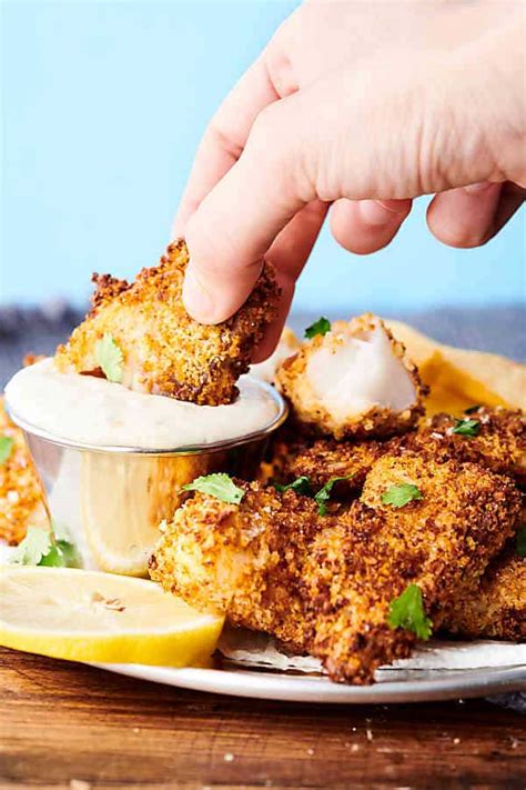 Homemade Healthy Air Fryer Fish Sticks Recipe - w/ Baking ...