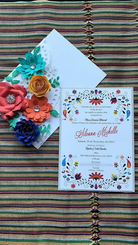 Tema Mexicano Quinceañera Invitaciones Dulce Bodas Etsy Charro Quinceanera Theme