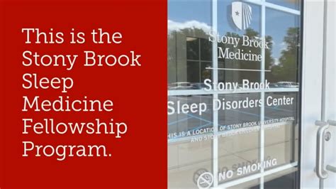 Stony Brook Sleep Medicine Fellowship Program Youtube