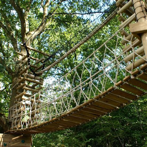 Suspended Rope Bridge Photos — Treehouses Rope Bridges Treetop