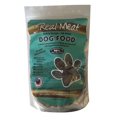 Without the use of artificial or synthetic ingredients. The Real Meat Company Turkey Recipe Air-Dried Dog Food, 2 ...