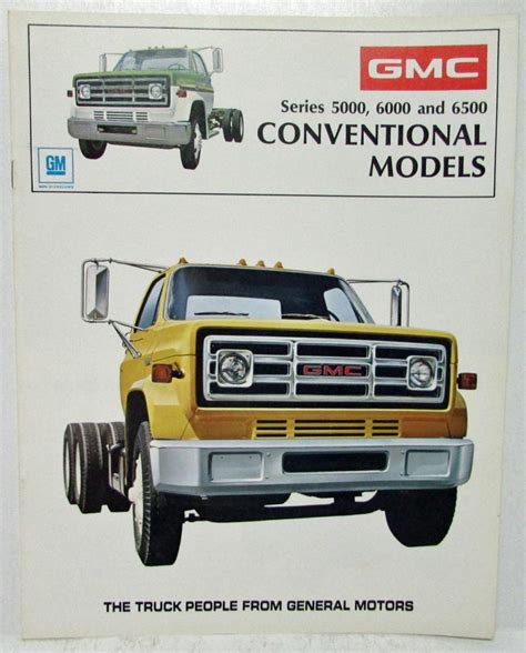 1973 Gmc 5000 6000 6500 Series Conventional Truck Model Sales Brochure