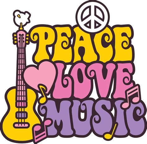 Peace Love Music Svg png image