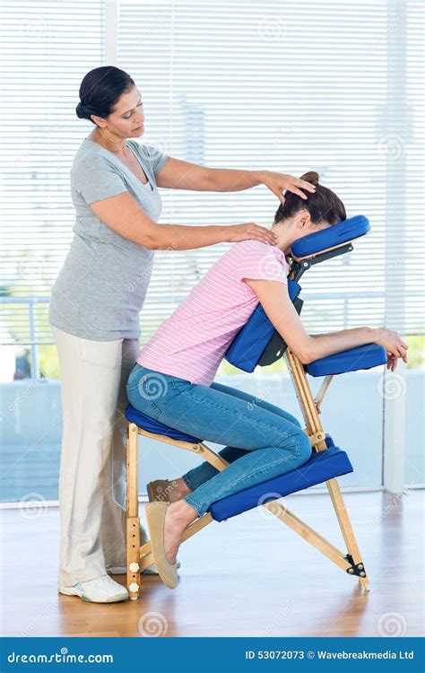 Woman Having Neck Massage Stock Image Image Of Therapist 53072073
