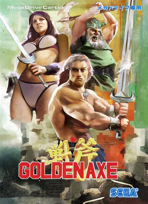 golden axe box art sega shin force elite series golden axe