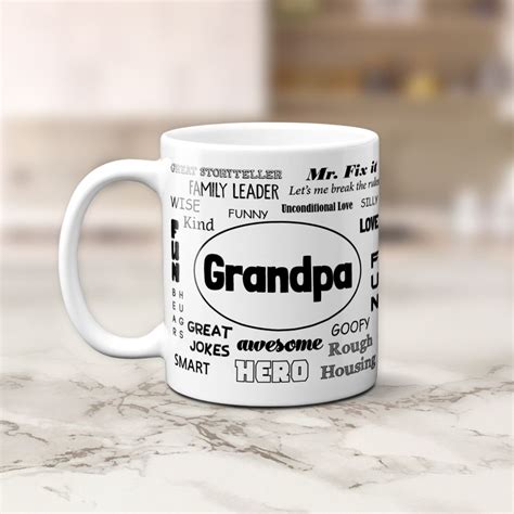 Our Typography Grandpa Coffee Mug Is A Great T For Any Occasion Let A Special Grandfather