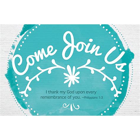 Come Join Us Postcard Pkg 25 General Worship Lifeway