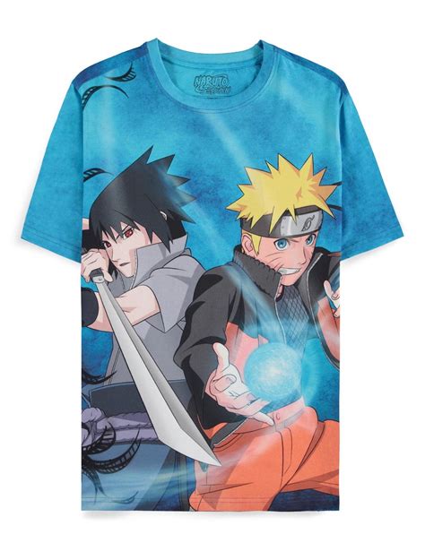 Naruto Shippuden Naruto And Sasuke T Shirt Homme M Shopforgeek