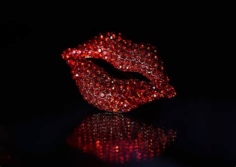 Red Lips Full Hd Wallpaper