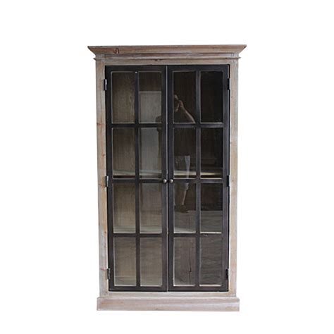 It features simple lines and wear resistant construction. Antique Rustic Reclaimed Solid Wood Bookcases With Glass ...