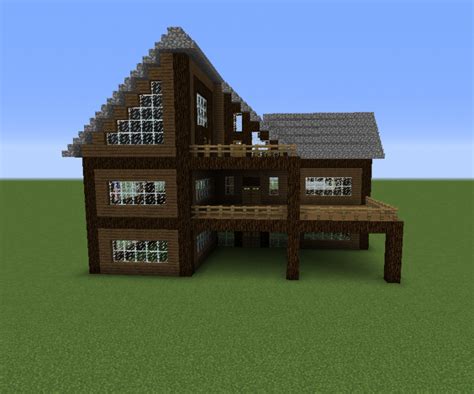 Some serious minecraft blueprints around here! Wooden House 11 - GrabCraft - Your number one source for ...