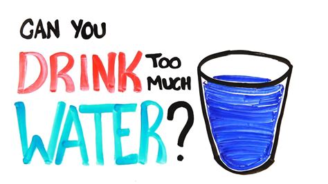 Drinking too much water can dilute the sodium in your blood, which can be dangerous and even potentially fatal. Can You Drink Too Much Water? - YouTube