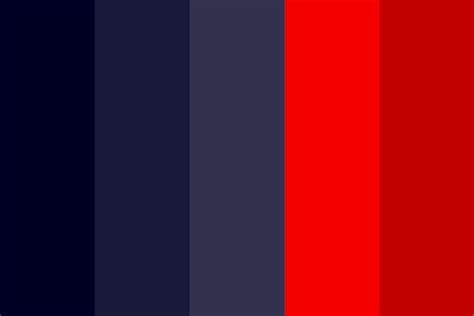 Blue Red Combination Color Palette