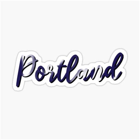 Portland Sticker For Sale By Izcatchdesigns Redbubble