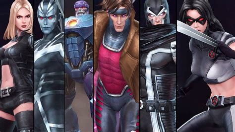 Marvel Future Fight X Force Update Gambit Sentinel Nightcrawler