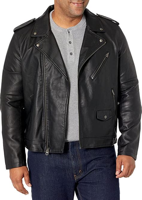 Satisfied Shopping Lavnis Mens Leather Motorcycle Jacket Casual Stand