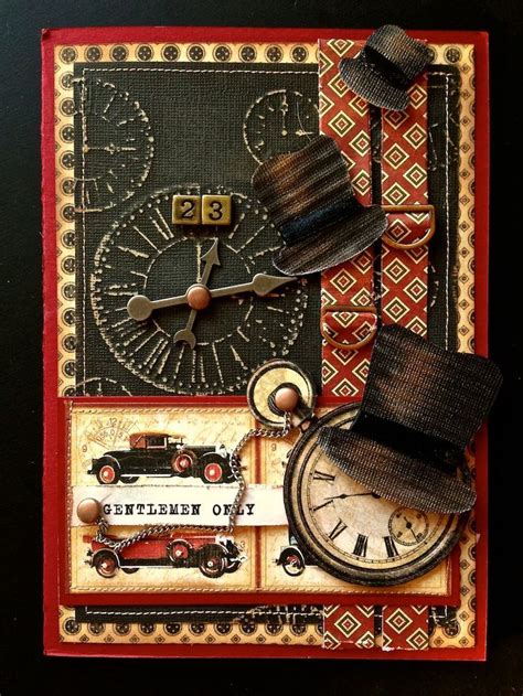 1000+ images about Handmade Cards for Men - Masculine ... | Steampunk ...