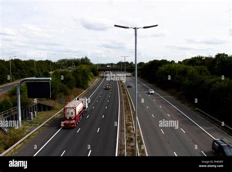 M4 Motorway At Junction 12 Road Run Between London And Wales And Is