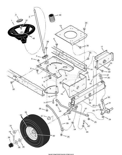 Murray 405000x8b Lawn Tractor 2003 Parts Diagram For Steering
