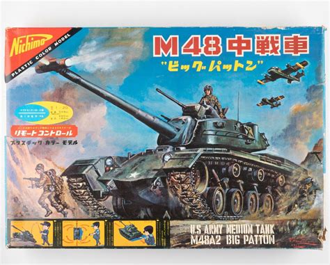 M48a2 Big Patton Us Army Medium Motorized Tank Model By Nichimo Ebay
