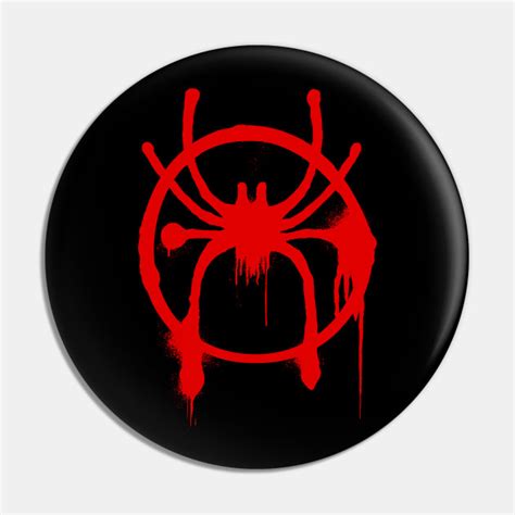 Spider Man Miles Morales Spiderman Into The Spiderverse Pin Teepublic