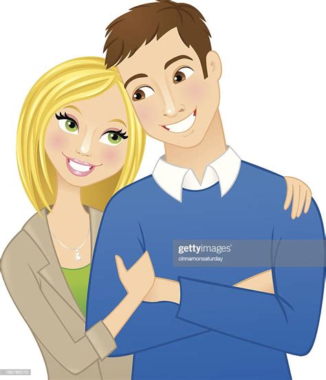 loving couple hugging each other high res vector graphic getty images