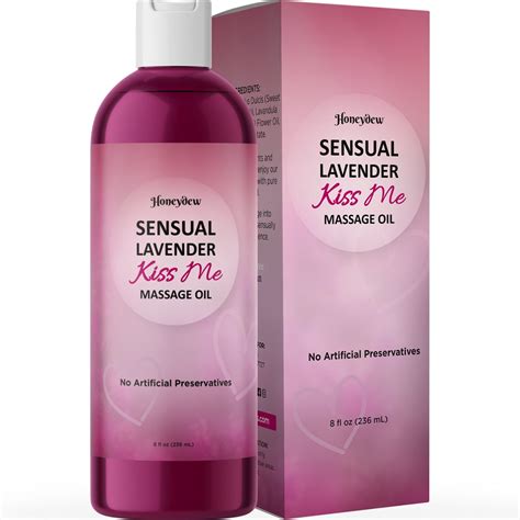 Sensual Lavender Massage Oil Honeydew Products