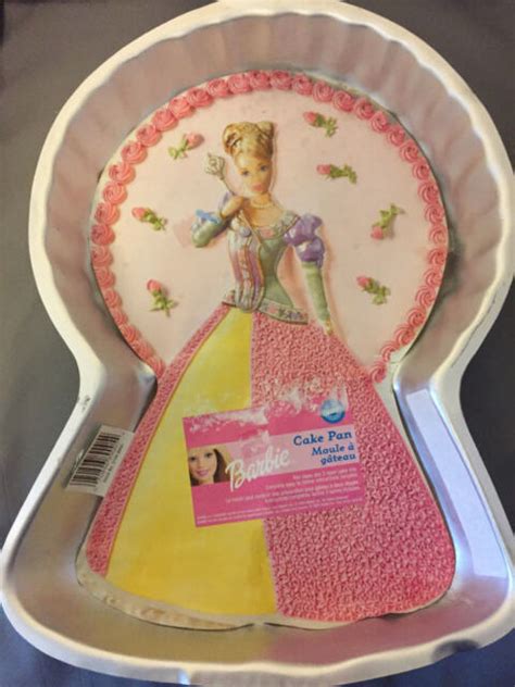 wilton barbie doll cake pan jello mold for mattel year 2000 princess shape ebay