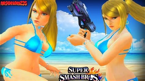 Super Smash Bros 4 Wii U For Glory 1 On 1 Bikini Zero Suit Samus