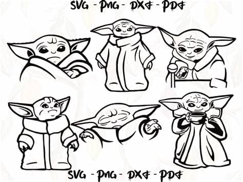 Free Free 209 Baby Yoda Svg Grogu Silhouette SVG PNG EPS DXF File