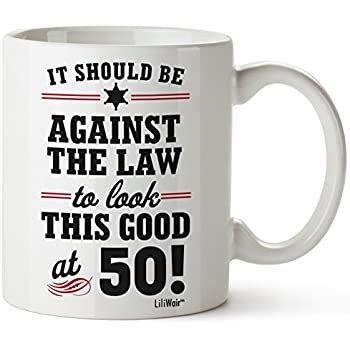 Wow, hitting half a century is something to celebrate! Amazon.com: 50th Birthday Gag Gifts for Men - Funny Mugs ...