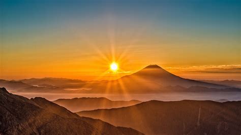 5120x2880 Mount Fuji Morning Sun Rising 8k 5k Hd 4k Wallpapers Images